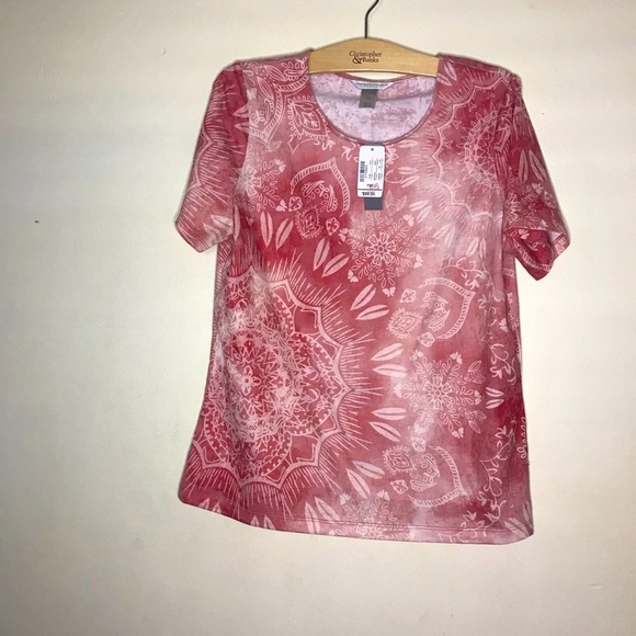 Christopher & Banks Medallion Burnout Tee - Picture 2 of 16